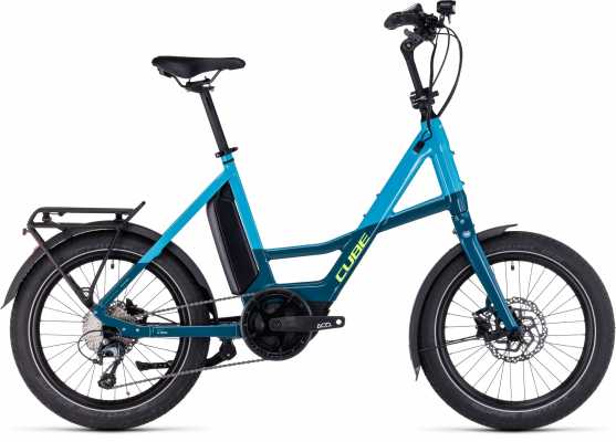 CUBE 23 Compact Sport Hybrid 500 20" | blue n lime