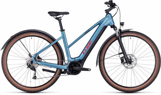 CUBE 23 Nuride Hybrid Perform. 625 Allroad Trapez 50cm | metalblue n blue