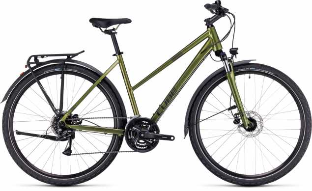 CUBE 23 Nature Allroad Trapez 50cm | shinymoss n black