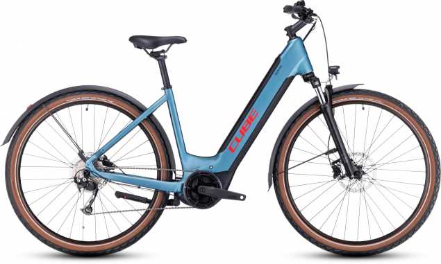 CUBE 23 Nuride Hybrid Performance 625 Allroad Wave 58cm | metalblue n red