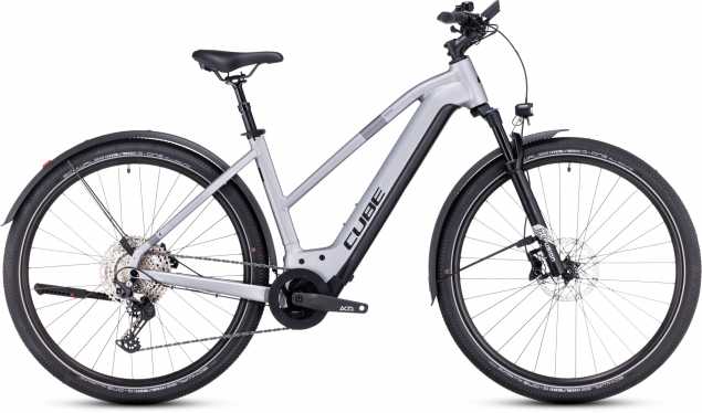 CUBE 23 Nuride Hybrid EXC 750 Allroad Trapez 50cm | polarsilver n black