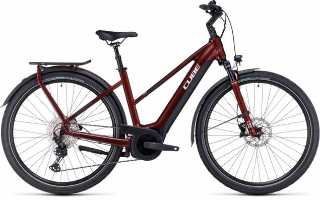 CUBE 23 Touring Hybrid EXC 625 Trapez 50cm | red n white