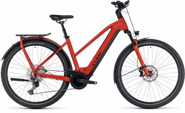 CUBE 23 Kathmandu Hybrid EXC 750 Trapez 54cm | red n black