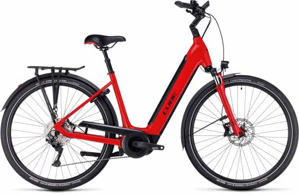 CUBE 23 Supreme Sport Hybrid Pro 500 Wave 46cm | red n black