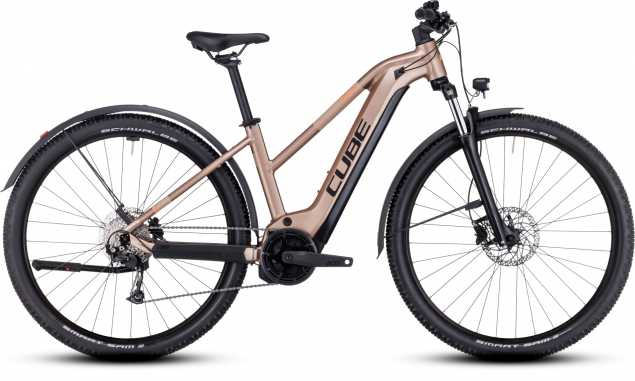 CUBE 23 Reaction Hybrid Perf. 625 Allr.Trapez 27,5 14" | metallicbrown n orange