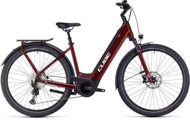 CUBE 23 Touring Hybrid EXC 625 Wave 50cm | red n white