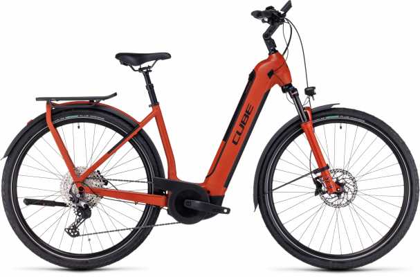 CUBE 23 Kathmandu Hybrid EXC 750 Wave 58cm | red n black