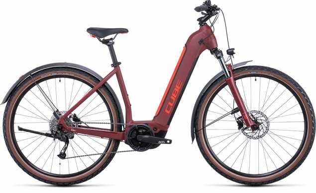 CUBE 22 Nuride Hybrid Performance 500 Allroad Wave 46cm | darkred n red