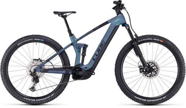 CUBE 23 Stereo Hybrid 140 HPC ABS 750 XL | smaragdgrey n blue