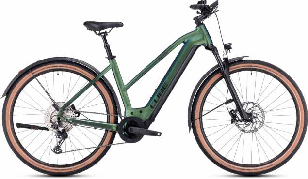 CUBE 23 Nuride Hybrid SLX 750 Allroad Trapez 50cm | verde n black