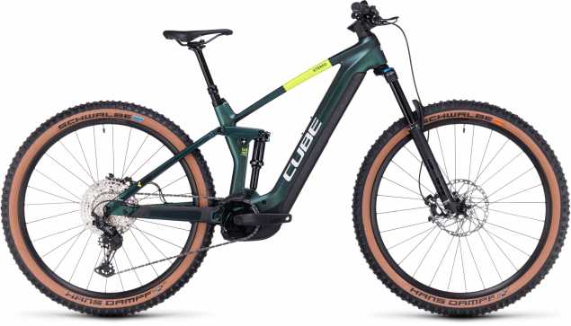 CUBE 23 Stereo Hybrid 140 HPC SLX 750 29" 20" | goblin n yellow
